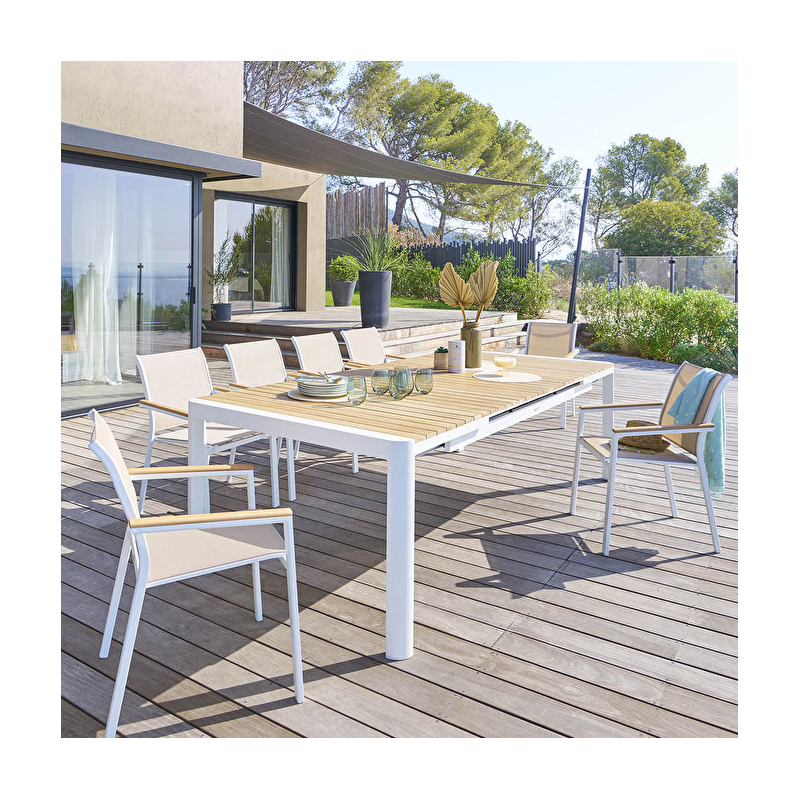 Table de jardin extensible
