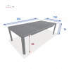 Table de jardin extensible